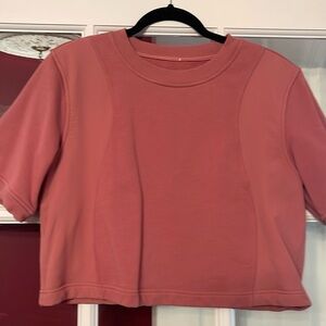 Lululemon Cotton French swift tee shirt size 8 brier rose